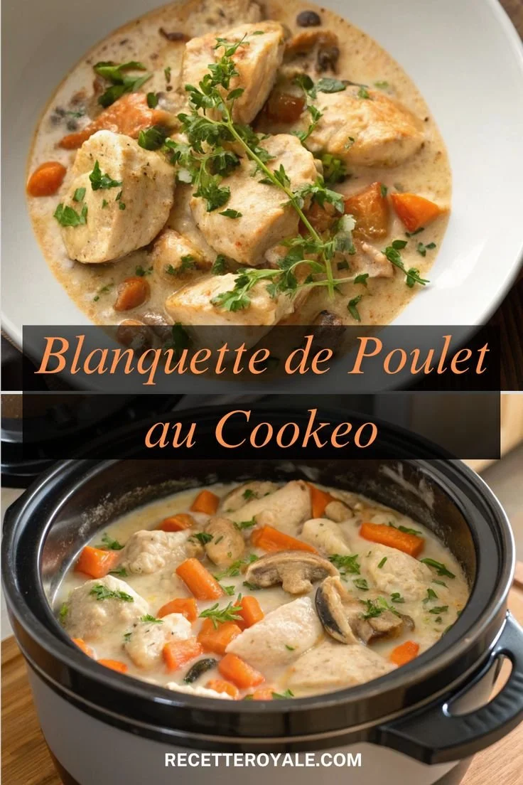 Blanquette de poulet cuisinée au Cookeo, recette savoureuse et rapide
