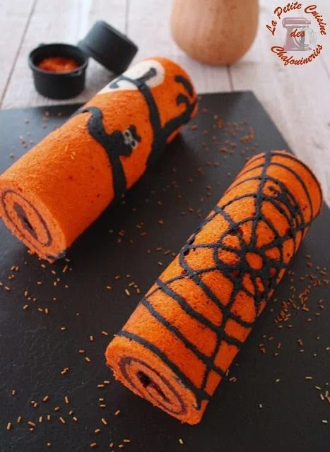 Roulés imprimés thématiques pour Halloween avec motifs de chouette et citrouille