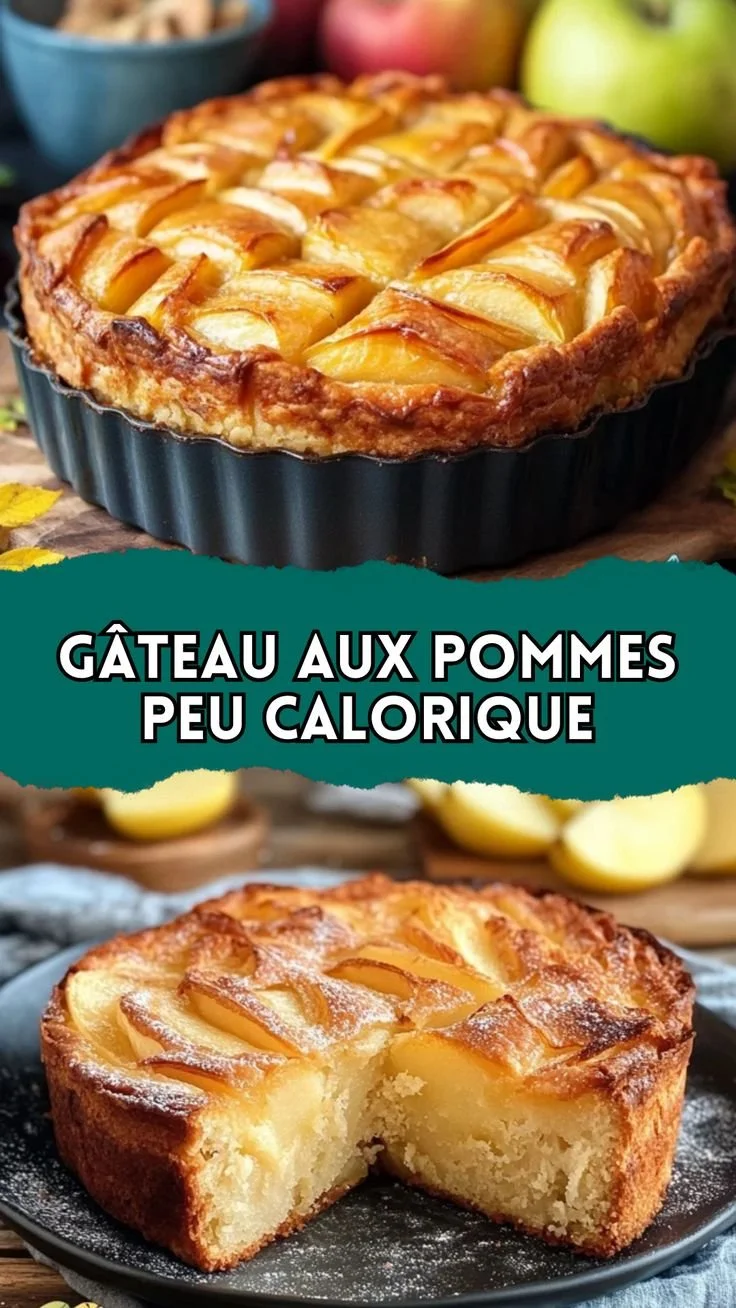 Gâteau aux pommes peu calorique, recette saine et savoureuse pour toutes les occasions