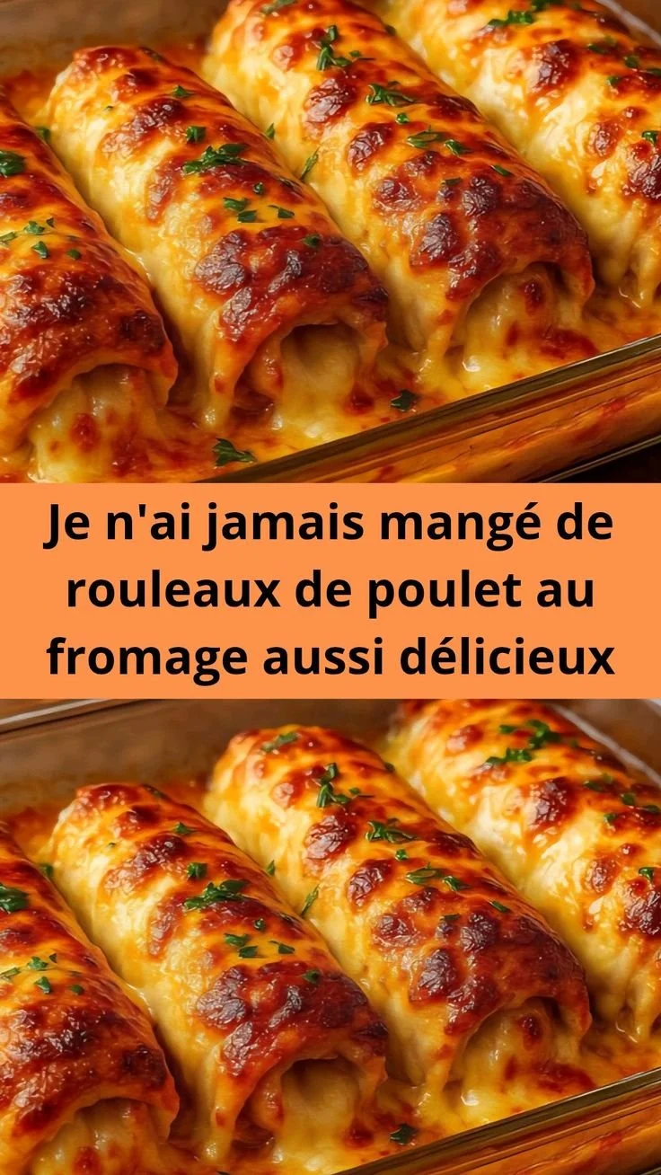 Rouleaux de poulet au fromage savoureux et croustillants