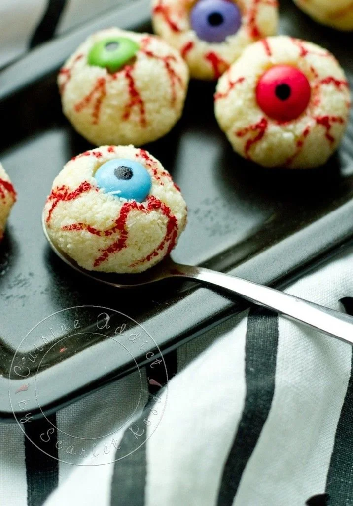 Petits yeux Noix de Coco et Noisette pour Halloween