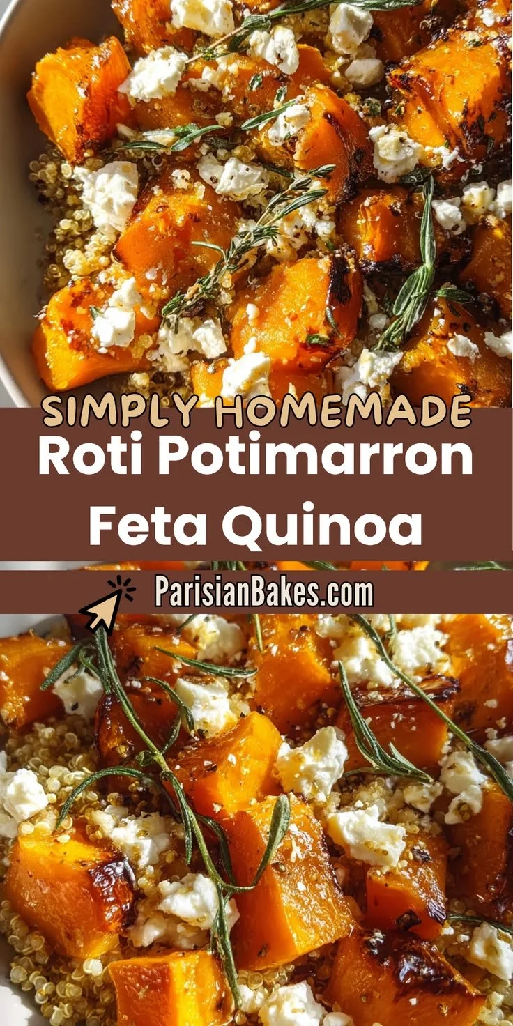 Potimarron rôti avec feta et quinoa dans un plat savoureux