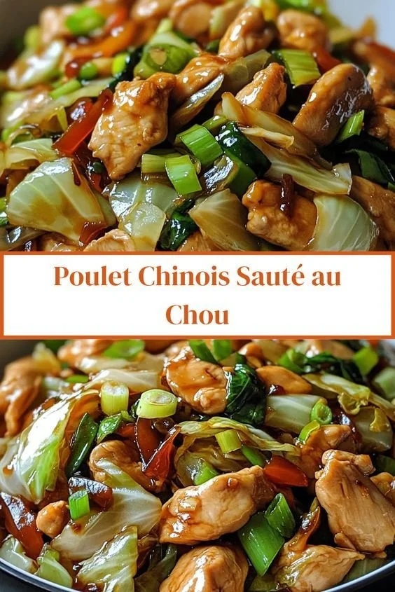 Poulet chinois sauté au chou nappa - recette savoureuse et facile à préparer