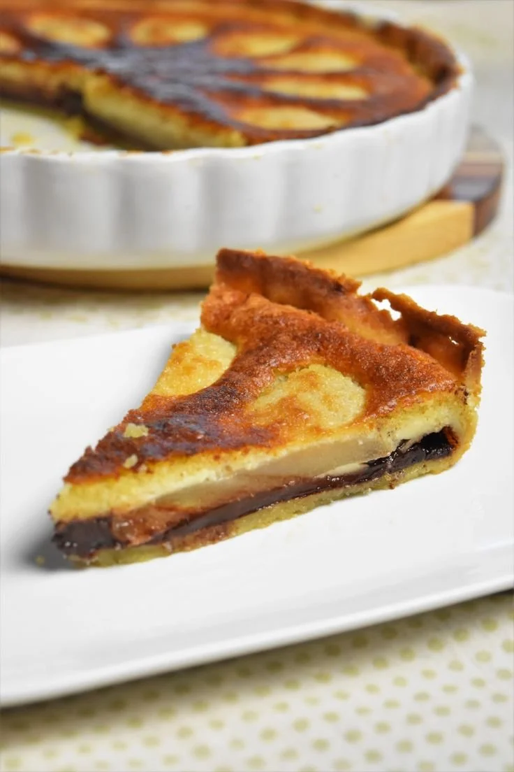 Tarte poire chocolat, dessert gourmand et savoureux traditionnel français