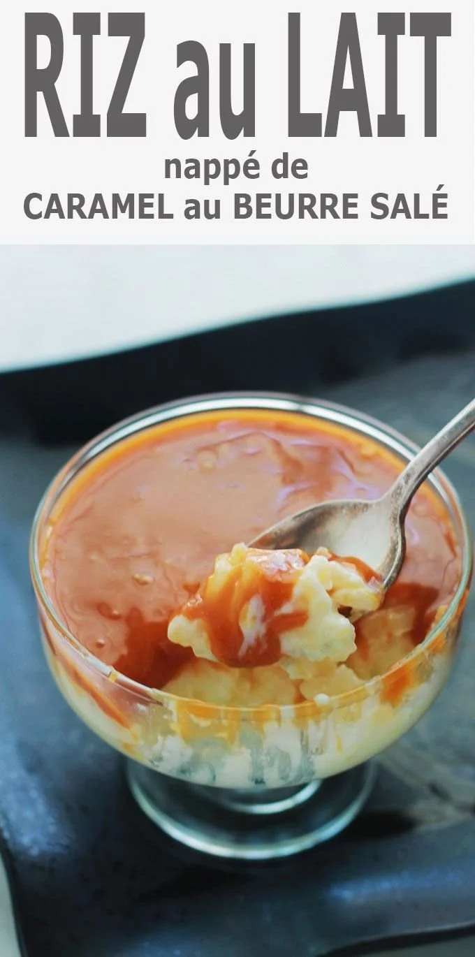 Riz au lait caramel au beurre salé, un dessert crémeux et délicieux