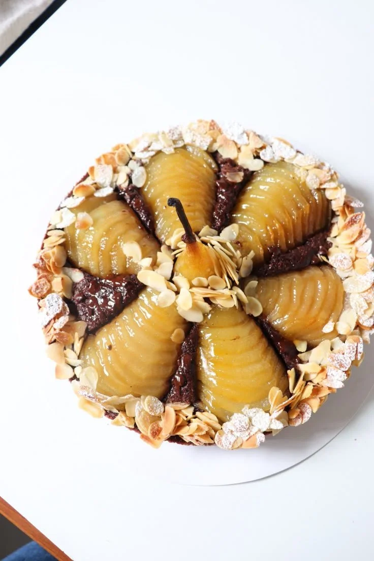 Tarte Bourdaloue poire chocolat - Recette d'Olivia Pâtisse